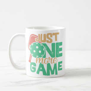 Pickleball Addiction: Just One More Game Chuckles Coffee Mug