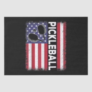 Pickleball American Flag Funny Pickleball Lover Vi Tissue Paper