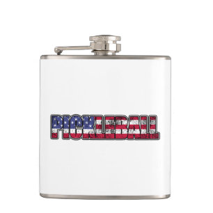 Pickleball American Flag Hip Flask