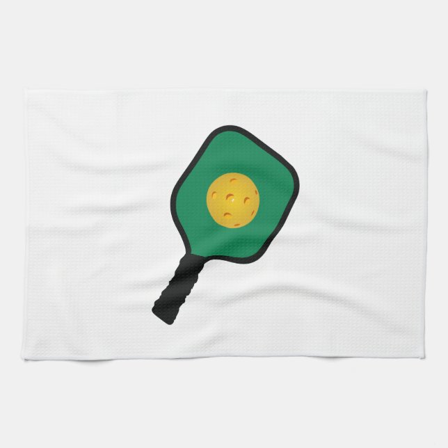 PICKLEBALL AND PADDLE TEA TOWEL (Horizontal)