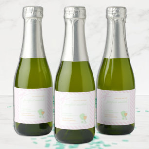 Pickleball and Prosecco Bridal Shower Sparkling Wine Label