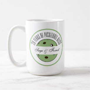 Pickleball Anniversary Sage Pickleball Personalise Coffee Mug