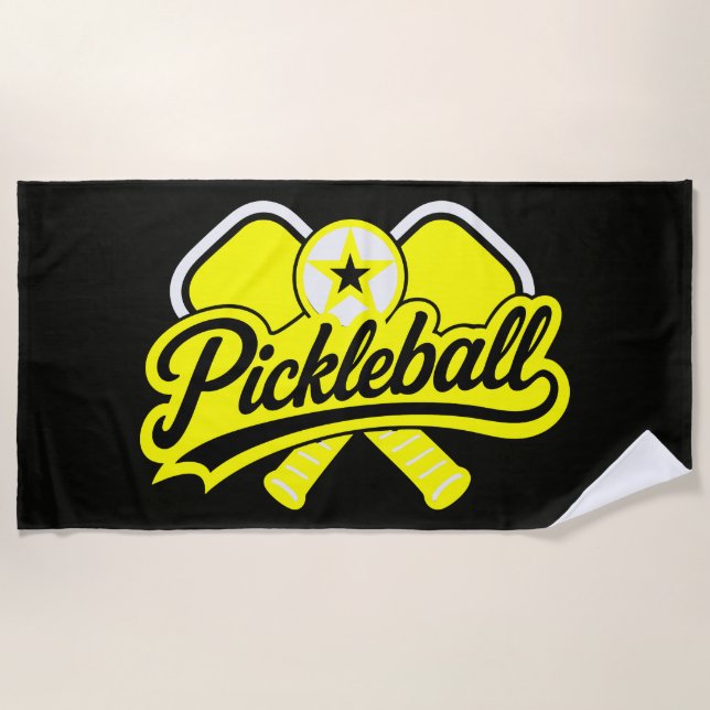 Pickleball Apparel Players Beach Towel (Front)