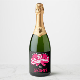 Pickleball Apparel Players Sparkling Wine Label