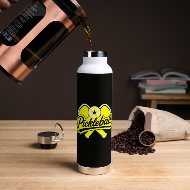 Pickleball Apparel Players Water Bottle (Coffee (Rotated))