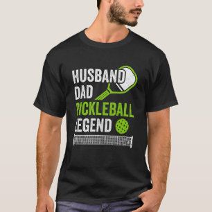 Pickleball Art For Husband Dad Pickle Ball Pickleb T-Shirt