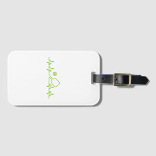 Pickleball Art For Men Women Pickle Ball Picklebal Luggage Tag