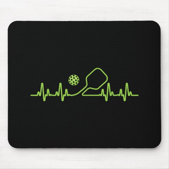 Pickleball Art For Men Women Pickle Ball Picklebal Mouse Mat (Front)