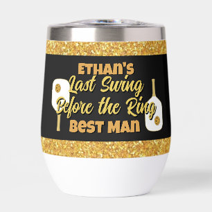 Pickleball Bachelor Party Black Gold Personalised