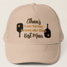 Pickleball Bachelor Party Black Gold Personalised