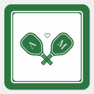 Pickleball Bachelorette Square Sticker