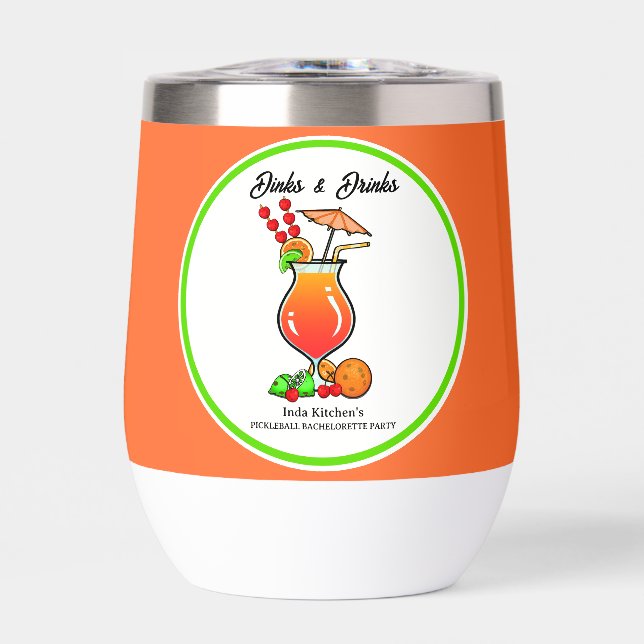 Pickleball Bachelorette Wedding Dinks & Drinks (Front)