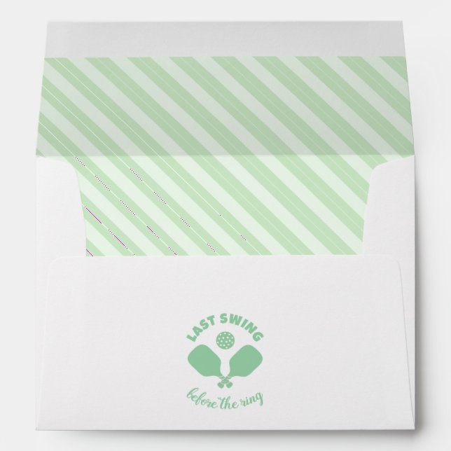 Pickleball Bachelorette Weekend Envelope (Back (Bottom))