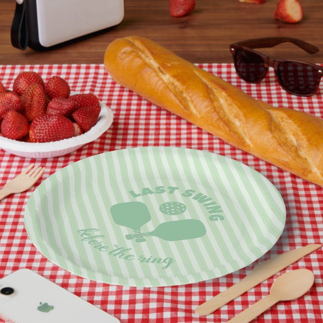 Pickleball Bachelorette Weekend Paper Plate (Picnic)
