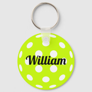 Pickleball Ball Personalised Name Key Ring