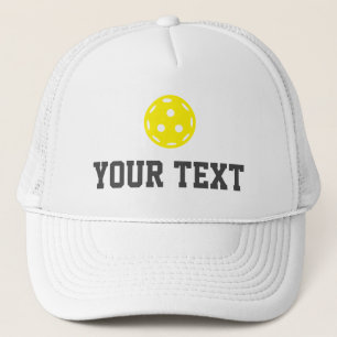 Pickleball Baller Funny Custom Text Name Trucker Hat