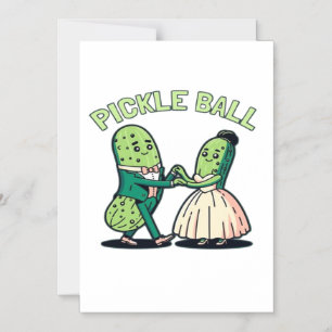 Pickleball Ballroom Dancing Magnetic Invitation