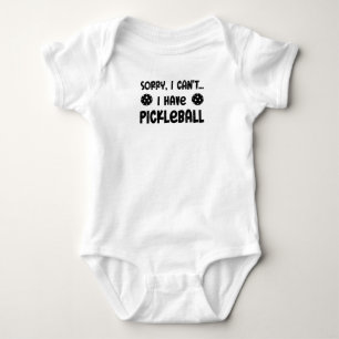 Pickleball Balls Pickball Players No Time Baby Bodysuit
