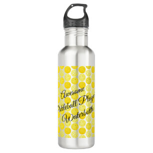 Pickleball Balls, Yellow Pickleballs Personalised 710 Ml Water Bottle