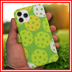 Pickleball Birthday Party Cute Green Sports Case-Mate iPhone 14 Case