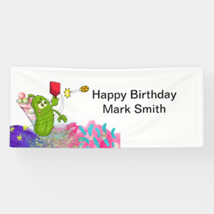 Pickleball Birthday themed  Banner