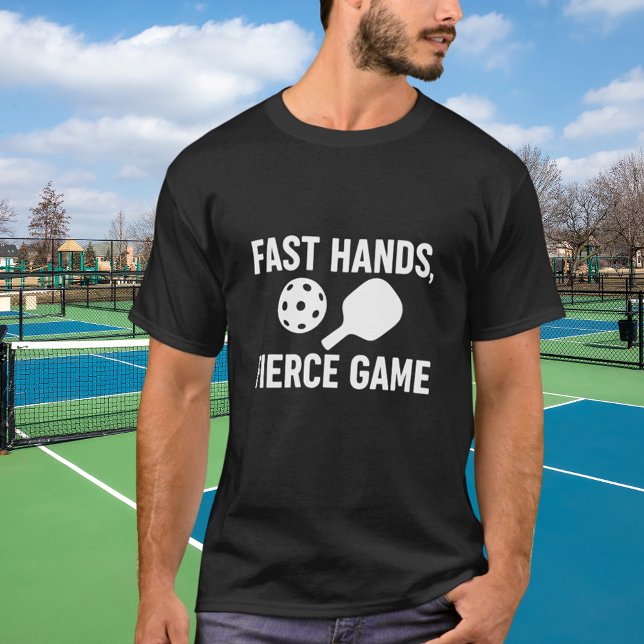 Pickleball black white quote T-Shirt (Creator Uploaded)