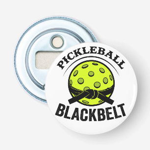Pickleball Blackbelt – Funny Pickleball Master Bottle Opener