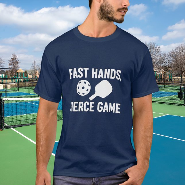 Pickleball blue white quote T-Shirt (Creator Uploaded)