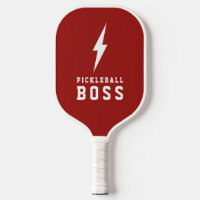 Pickleball Boss Lightning Bolt Custom Color