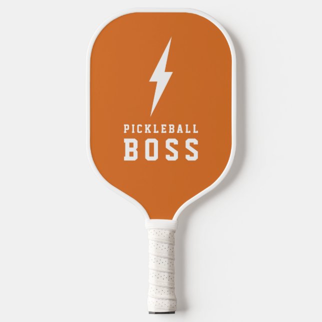 Pickleball Boss Lightning Bolt Custom Colour   Pickleball Paddle (Front)