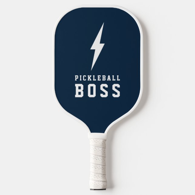 Pickleball Boss Lightning Bolt Custom Colour Pickleball Paddle (Front)