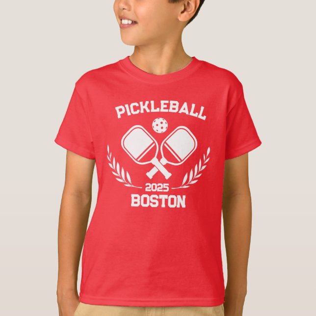 Pickleball Boston 2025 Custom T-Shirt (Front)