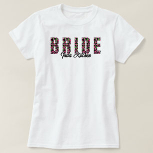 Pickleball Bride Dinks & Drinks Cosmo Personalised T-Shirt