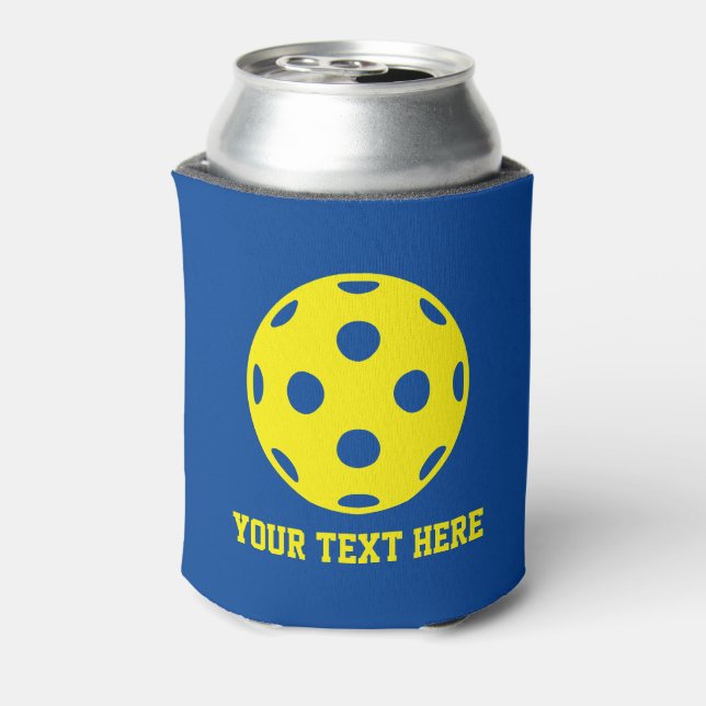 Pickleball can coolers with custom colours and tex (Can Back)
