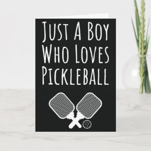 Pickleball Cards for Boys Sports Themed Quote Kids
