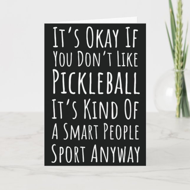 Pickleball Cards for Fans Players Lovers Women Men (Front)