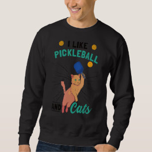 Pickleball Cat Sweatshirt