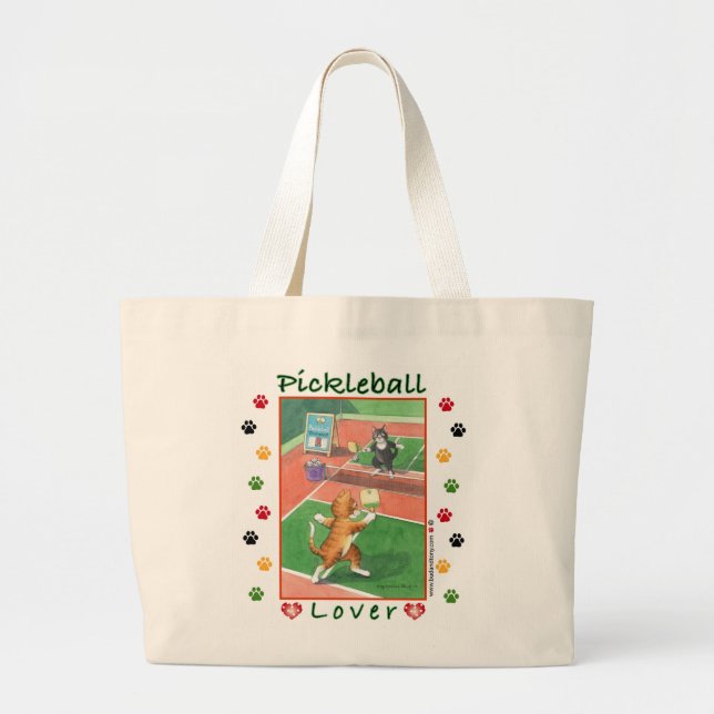 Pickleball Cats Bud & Tony Bag (Front)