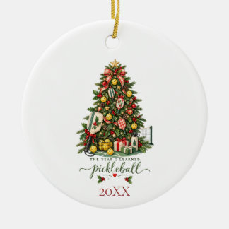 Pickleball Ceramic Tree Decoration