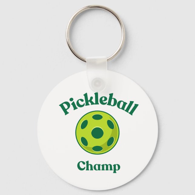 Pickleball Champ Key Ring (Back)