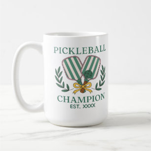 Pickleball Champion Custom Established Year Coffee Mug