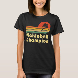 Pickleball Champion Vintage Funny Retro Pickleball T-Shirt
