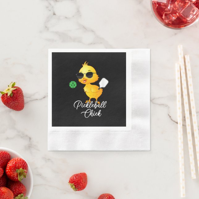 Pickleball Chick Funny Pickleball Napkin (Insitu)