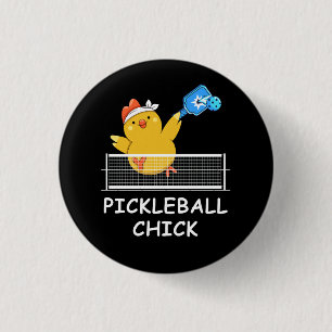 Pickleball Chick funny Retirement Retired Men Wome 3 Cm Round Badge