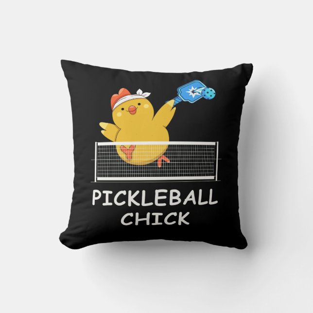 Pickleball Chick funny Retirement Retired Men Wome Cushion (Front)