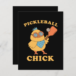Pickleball Chick - retro Card