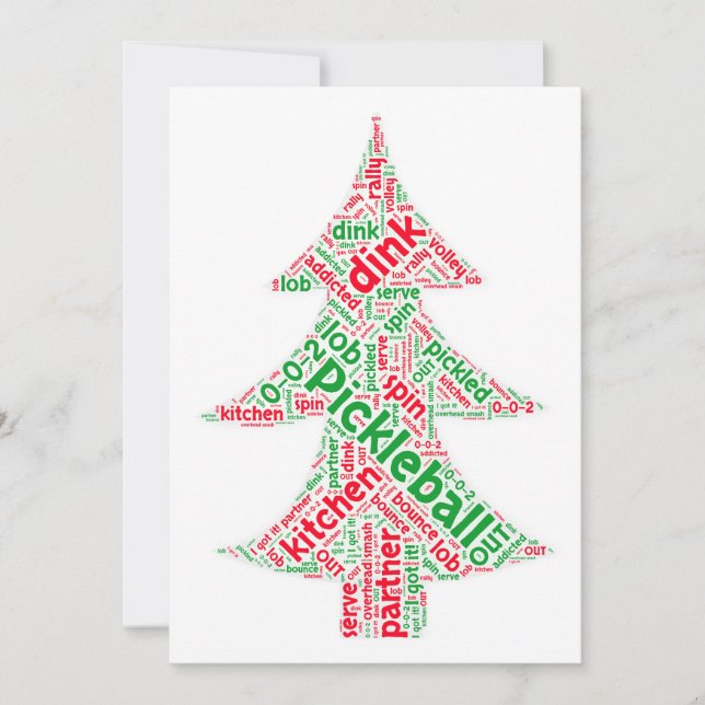 Pickleball Christmas Card (Front)