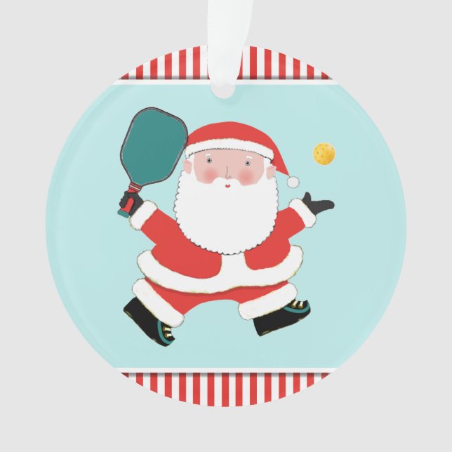 Pickleball Christmas Collectable Ornament (Front)