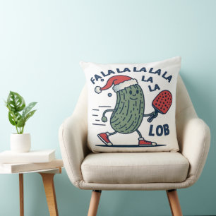 Pickleball Christmas Cushion