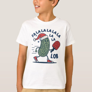 Pickleball Christmas Fa La La La Lob T-Shirt